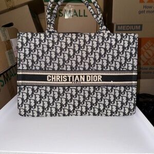 Dior Black and Cream Monogram Bag